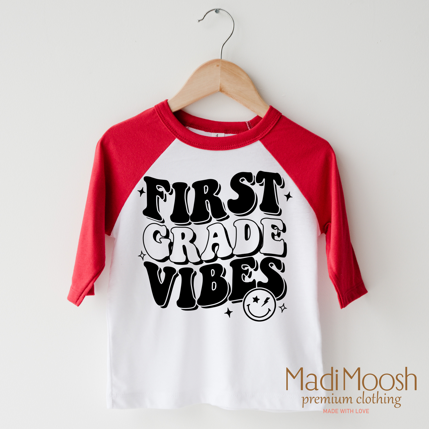 First Grade Vibes Cotton School Shirt Madi Moosh