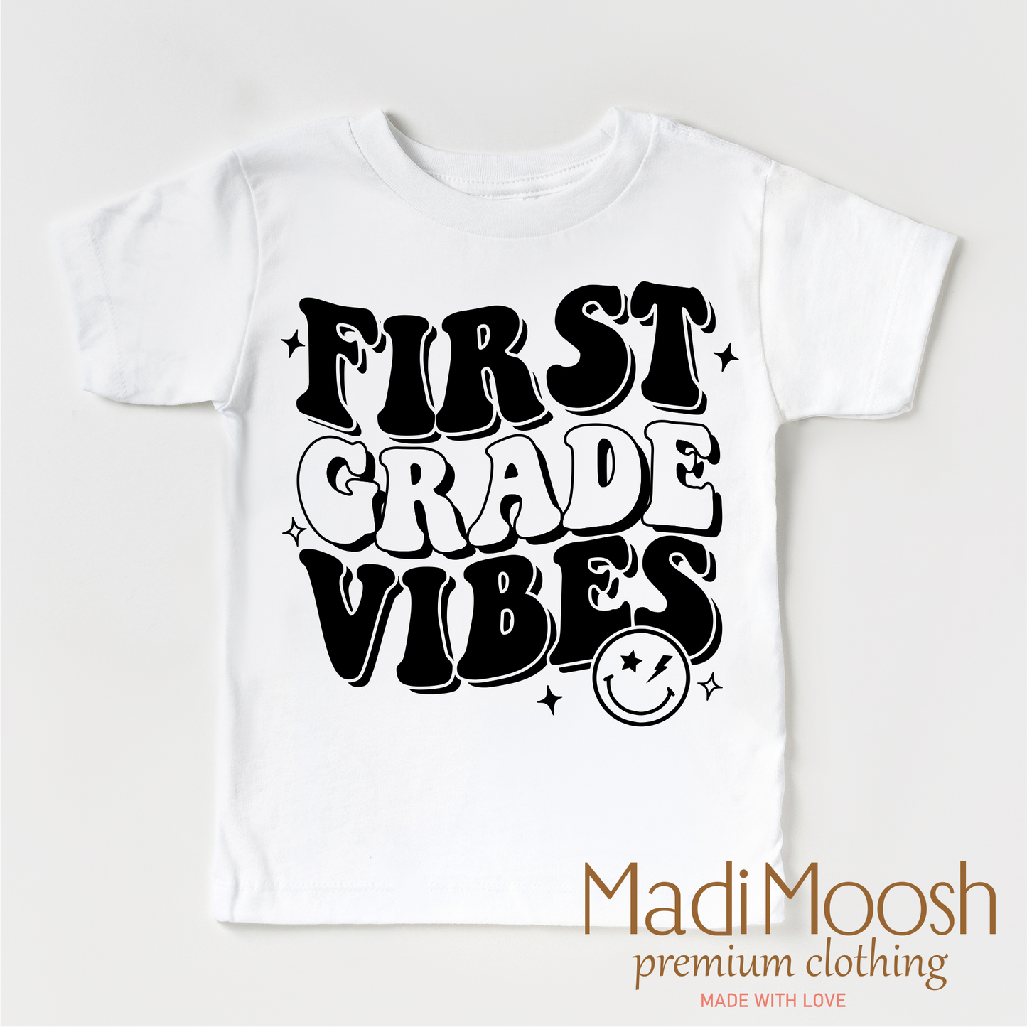 First Grade Vibes Cotton School Shirt Madi Moosh