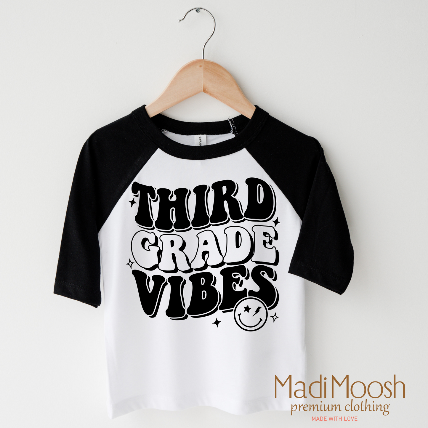 Third Grade Vibes Cotton School Shirt Madi Moosh