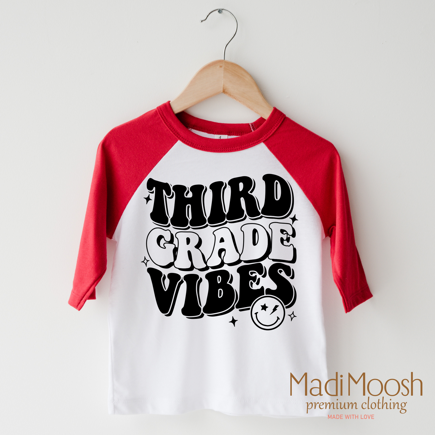 Third Grade Vibes Cotton School Shirt Madi Moosh