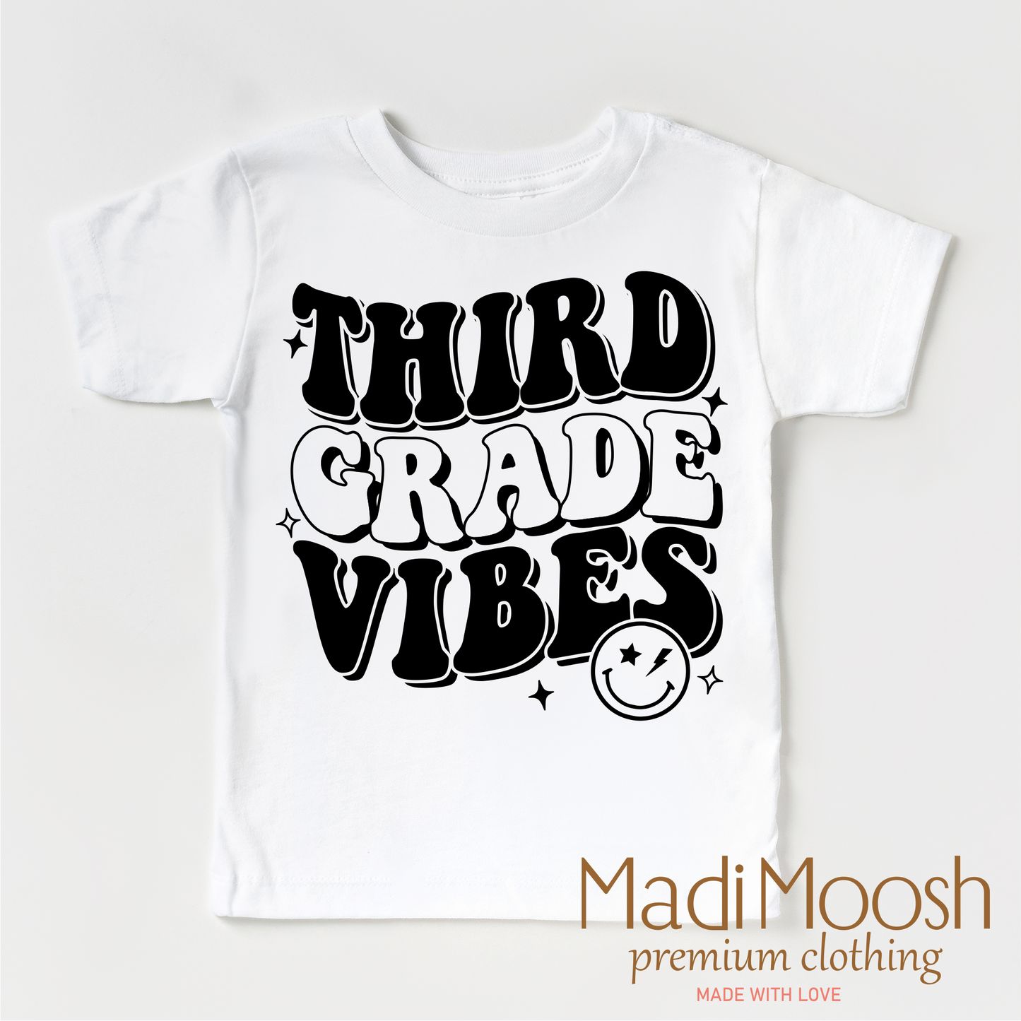 Third Grade Vibes Cotton School Shirt Madi Moosh