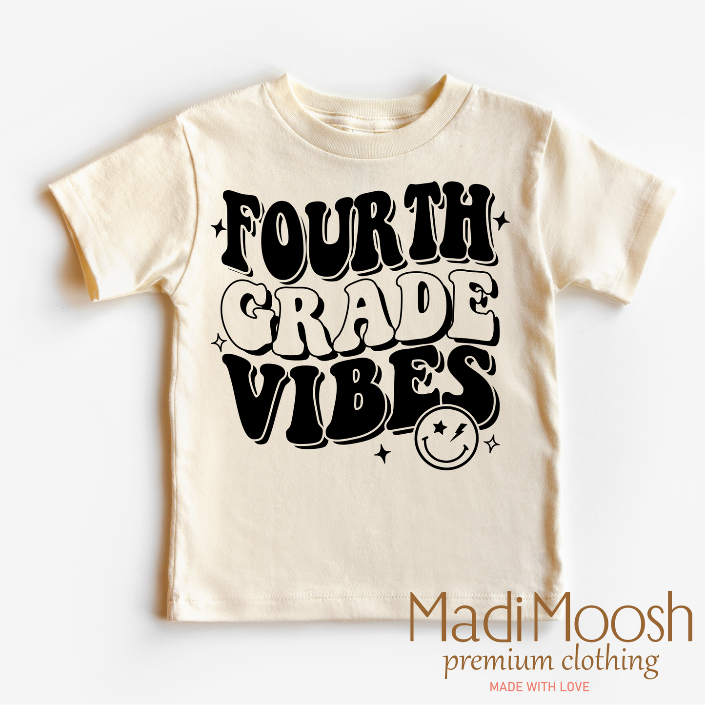 Fourth Grade Vibes Cotton School Shirt Madi Moosh