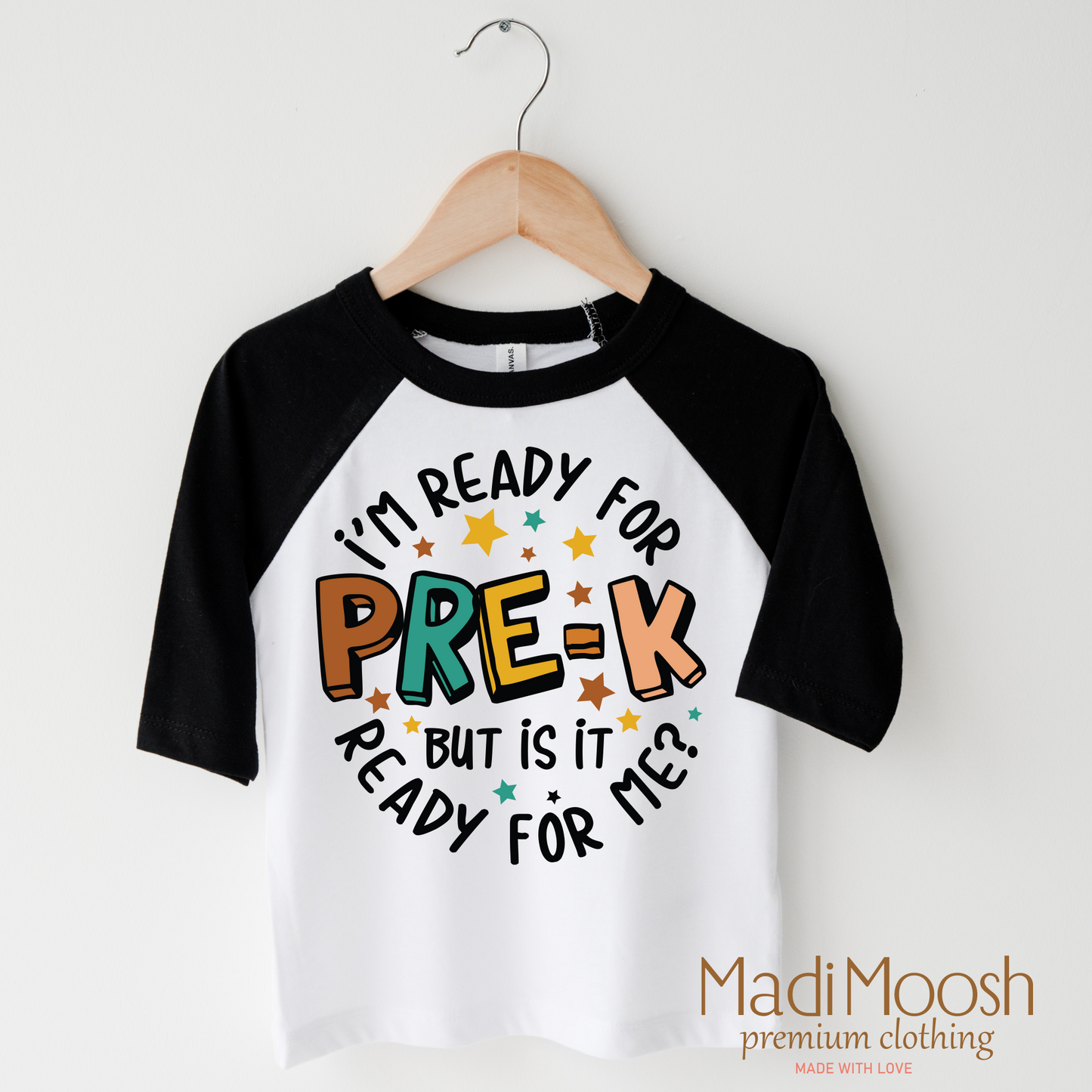 I'm Ready For Pre-K Cotton School Shirt Madi Moosh