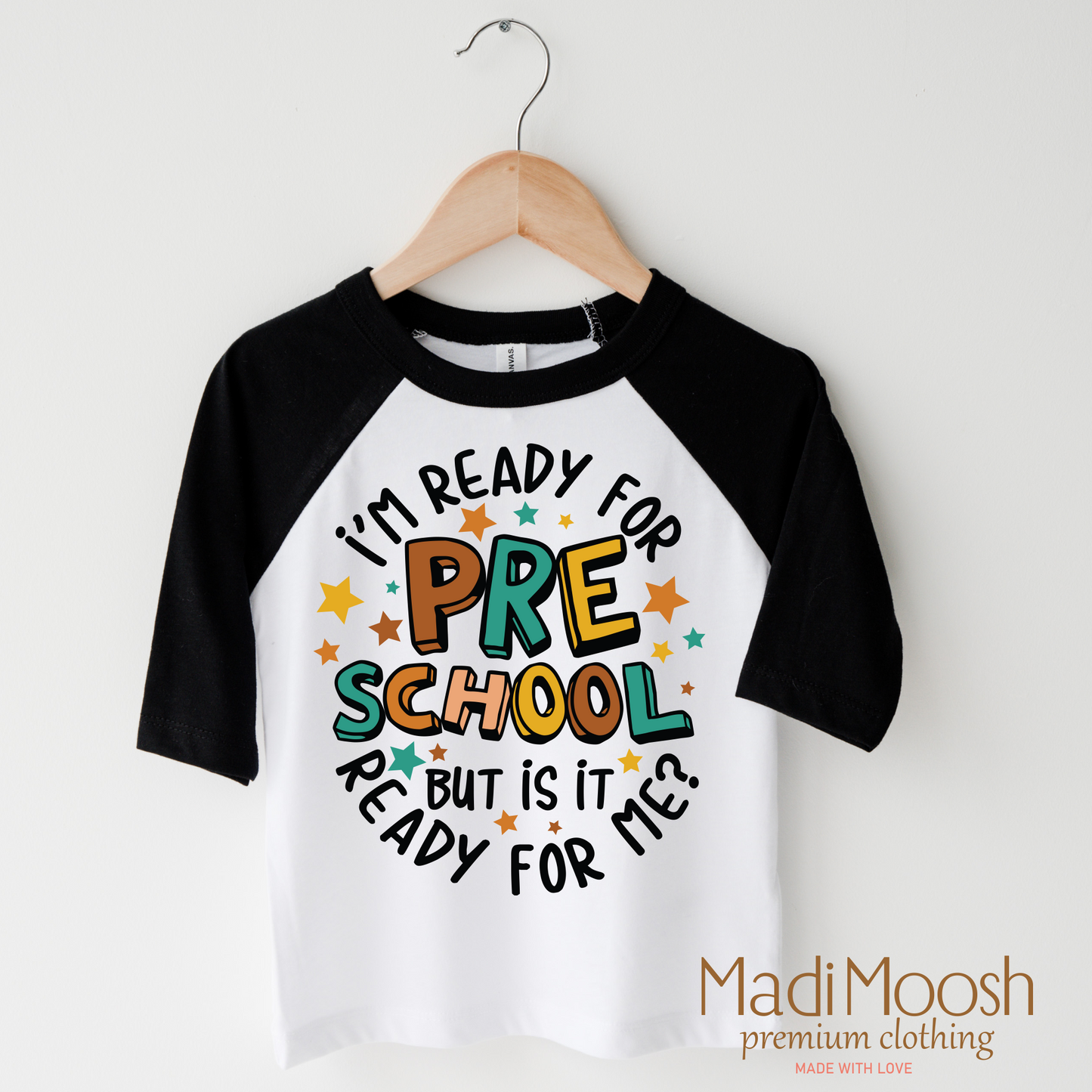 I'm Ready For Preschool Shirt Cotton School Shirt Madi Moosh