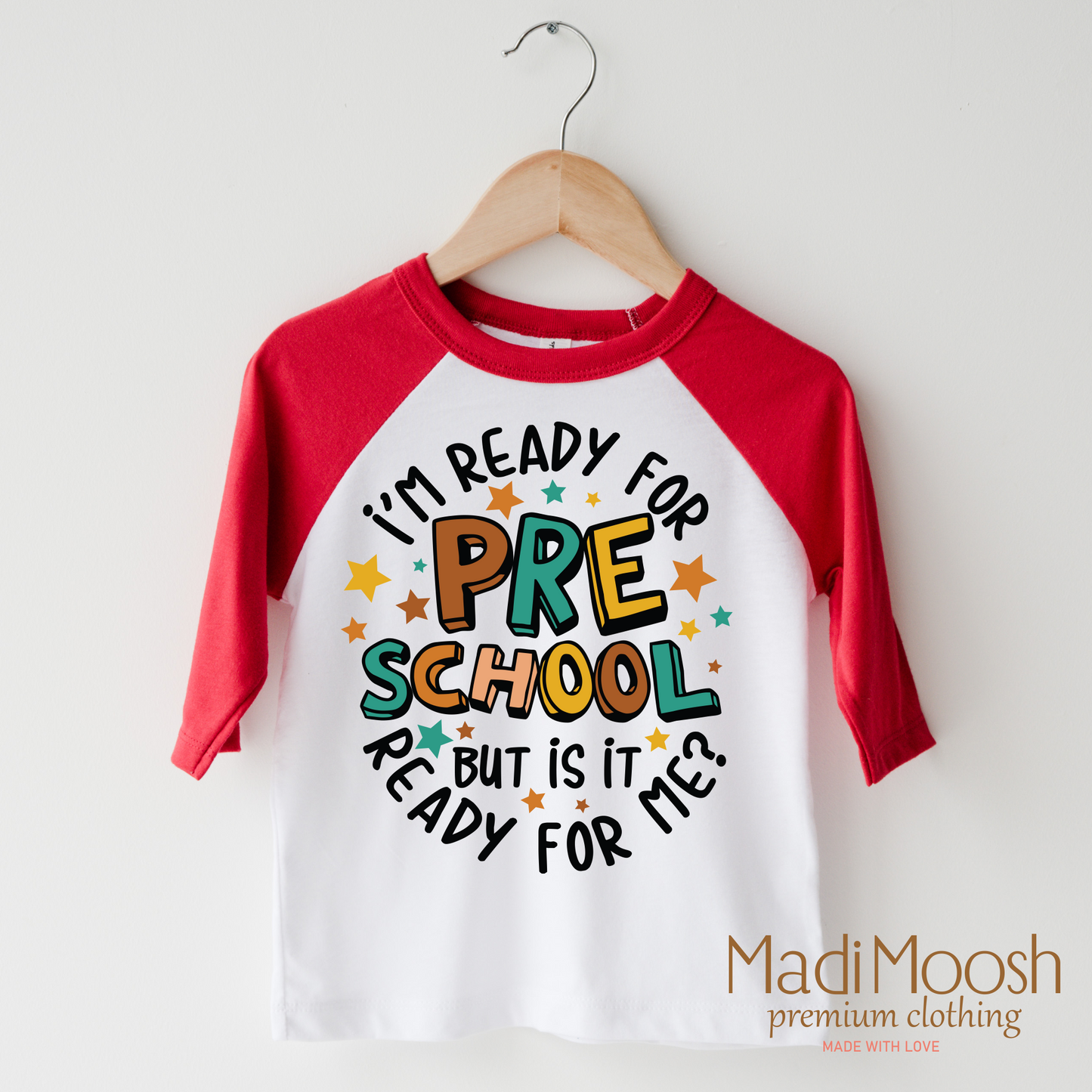 I'm Ready For Preschool Shirt Cotton School Shirt Madi Moosh