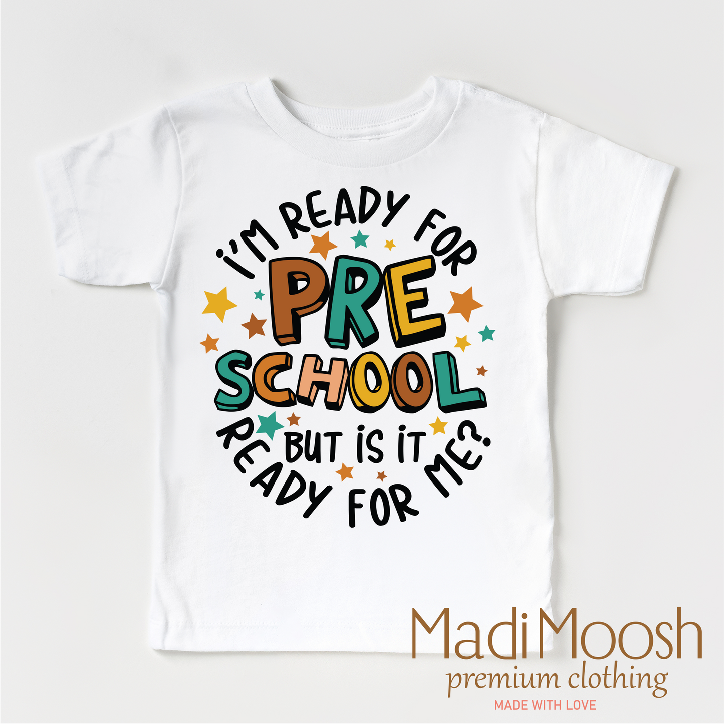 I'm Ready For Preschool Shirt Cotton School Shirt Madi Moosh