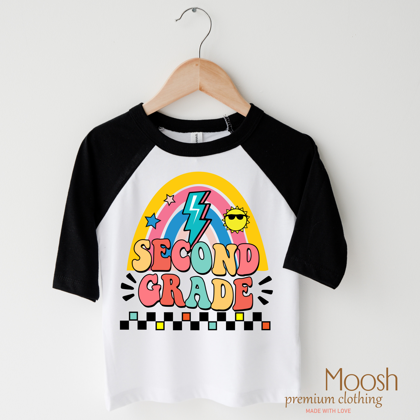 Second Grade Rainbow Key Attribute School Shirt Madi Moosh