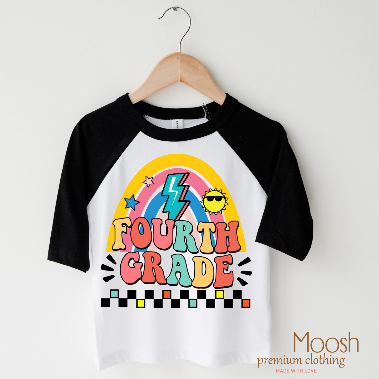 Third Grade Rainbow Key Attribute School Shirt Madi Moosh