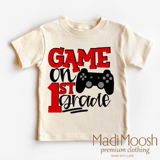 Game On First Grade Back To School Shirt School Shirt Madi Moosh
