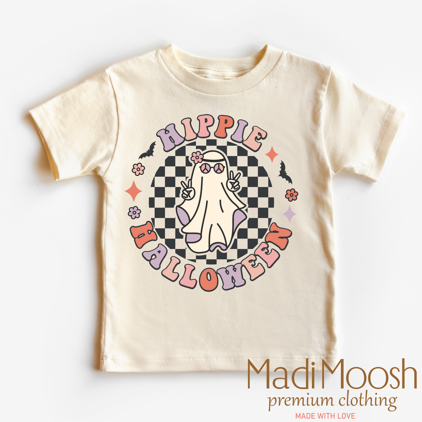 Hippie Halloween Ghost Shirt Halloween Shirt Madi Moosh