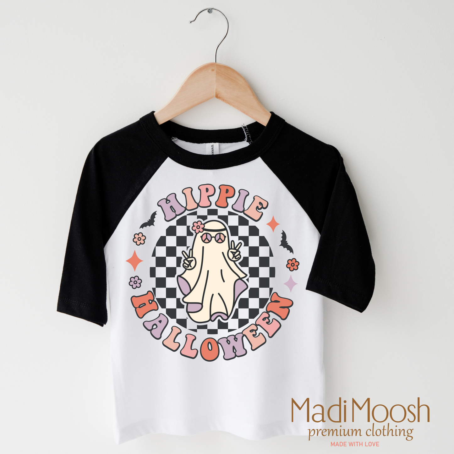 Hippie Halloween Ghost Shirt Halloween Shirt Madi Moosh