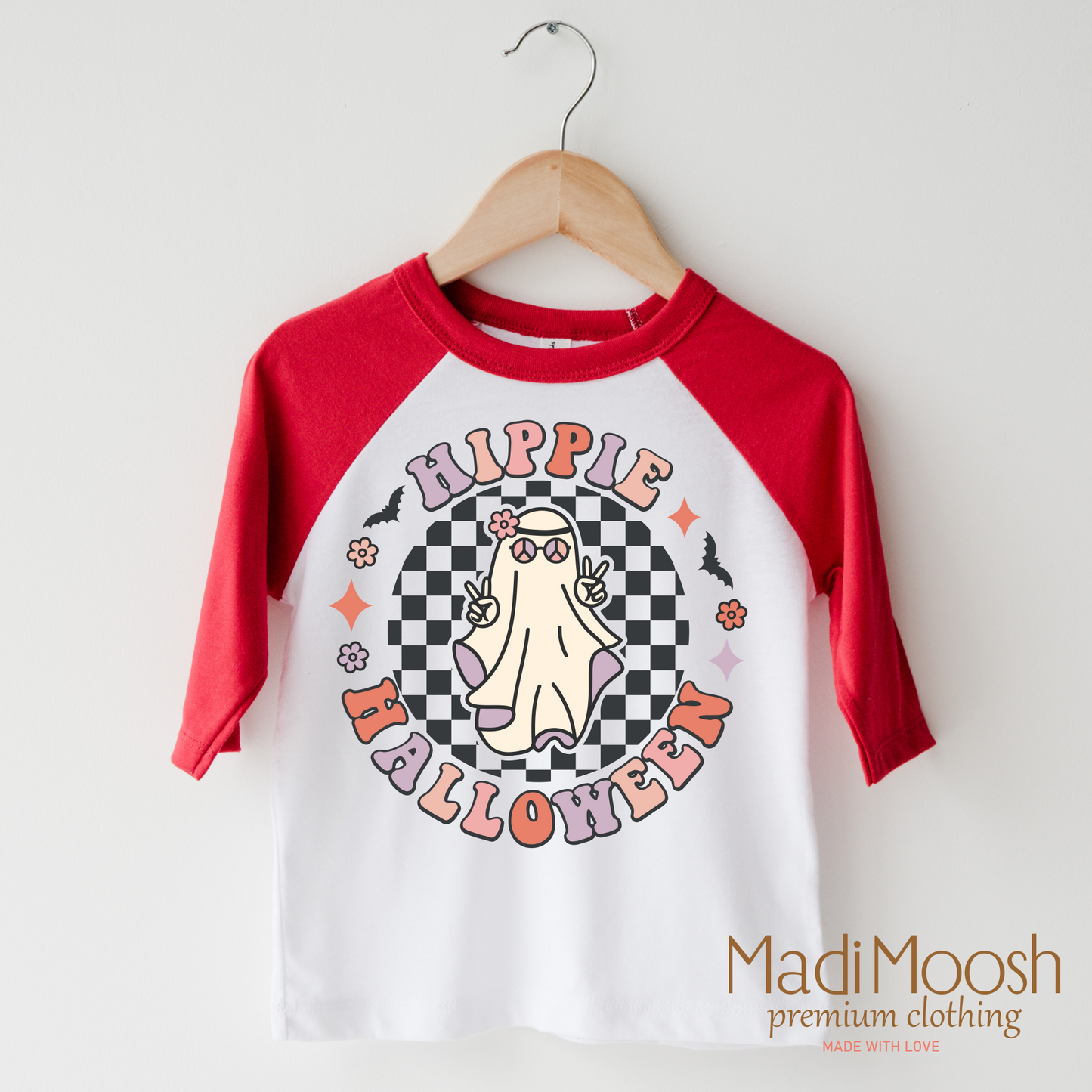Hippie Halloween Ghost Shirt Halloween Shirt Madi Moosh