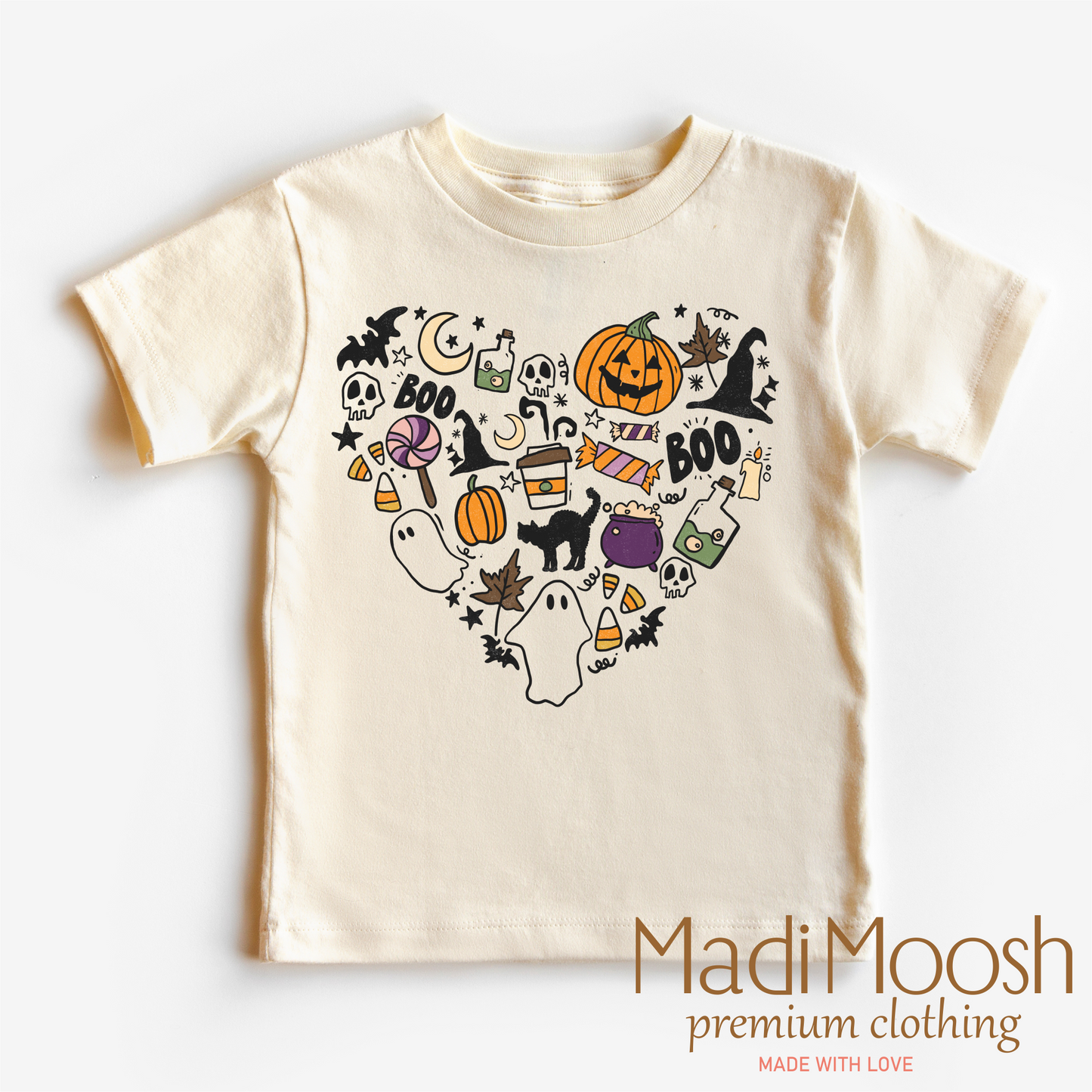 Halloween Heart Shirt I Love Halloween Shirt Madi Moosh