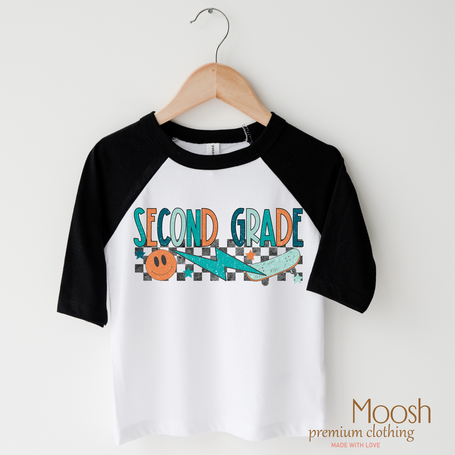 Second Grade Skateboard Back To School Shirt School Shirt Madi Moosh
