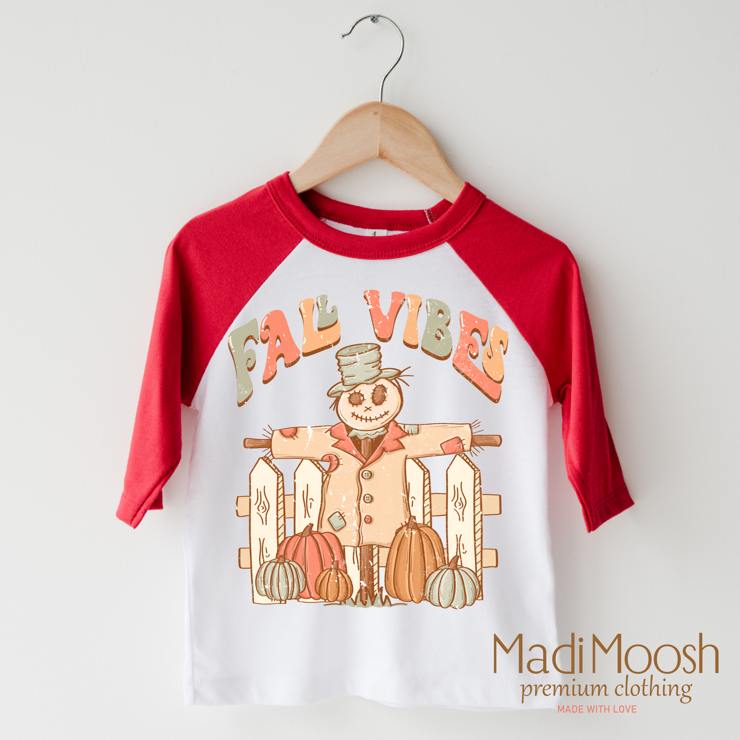 Fall Vibes Scarecrow Thanksgiving Shirt Bella Canvas