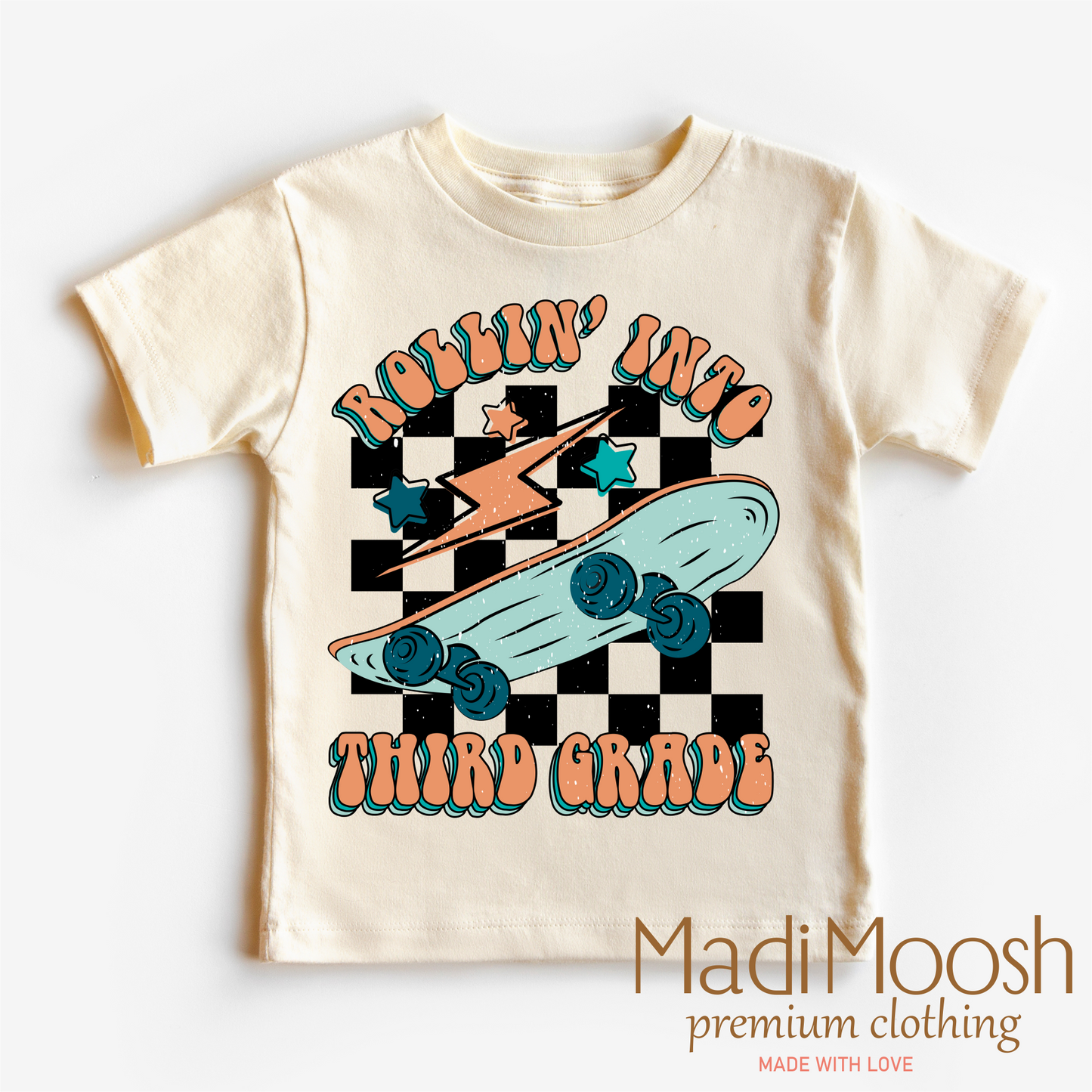 Rollin' Into 3rd Back To School Shirt - School Shirt