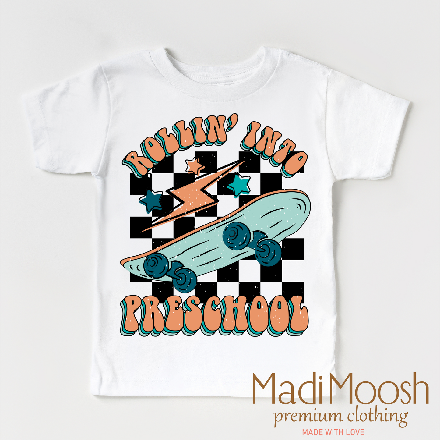 Rollin' Into Preschool Back To School Shirt - School Shirt