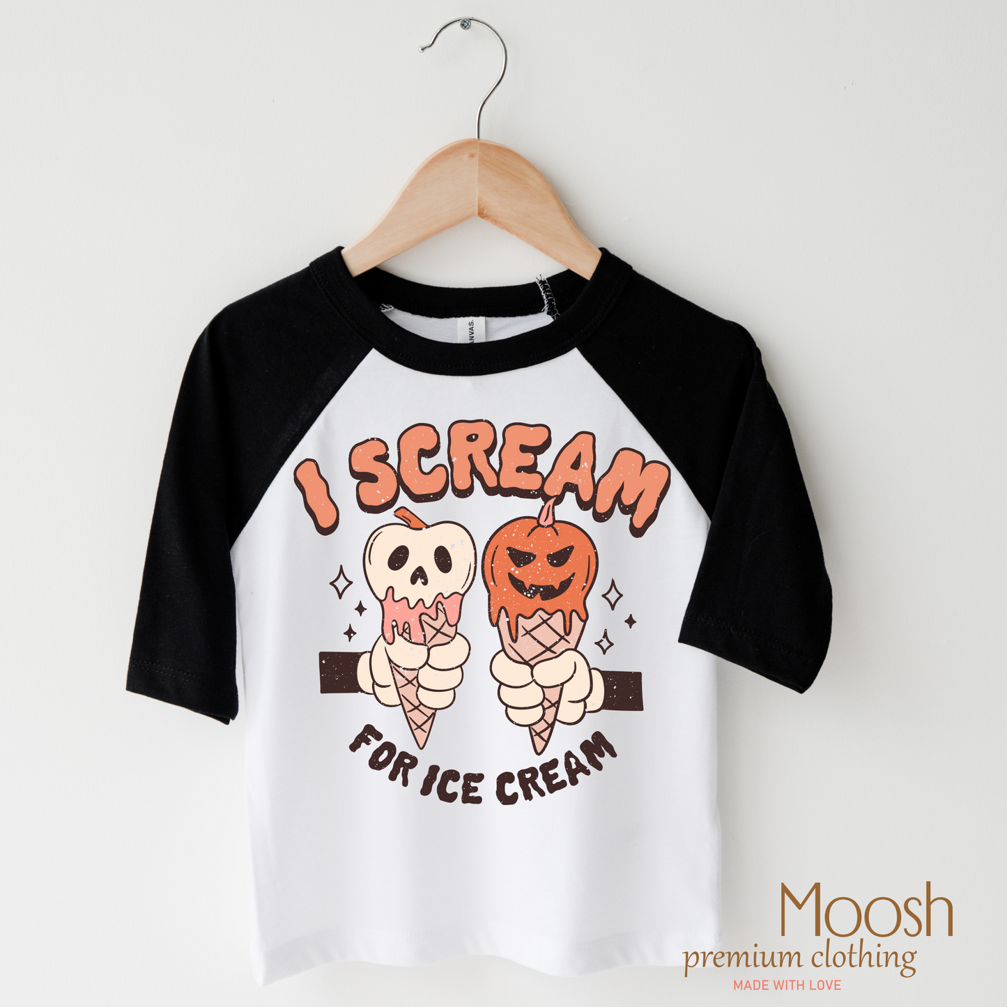 I Scream For Ice Cream Halloween Shirt Bella Canvas