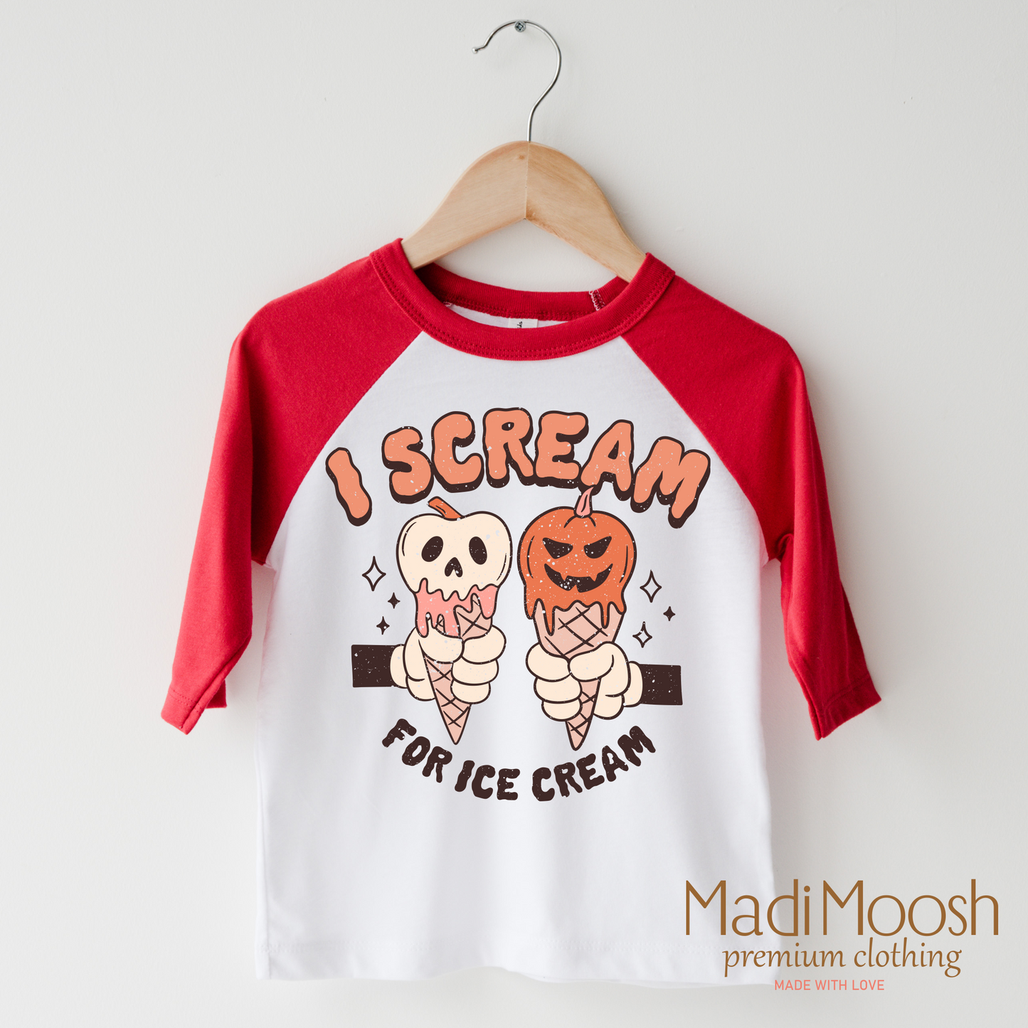 I Scream For Ice Cream Halloween Shirt Bella Canvas