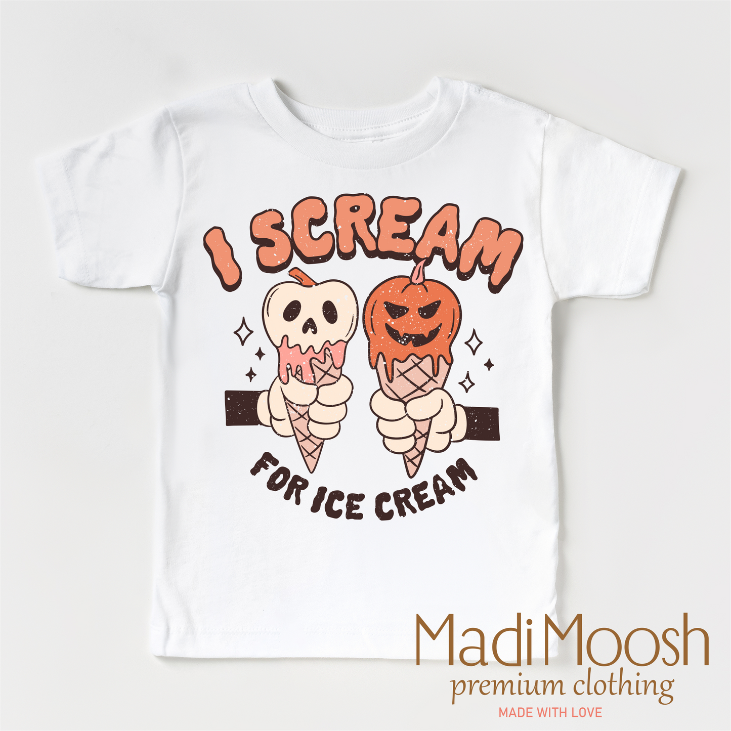 I Scream For Ice Cream Halloween Shirt Bella Canvas