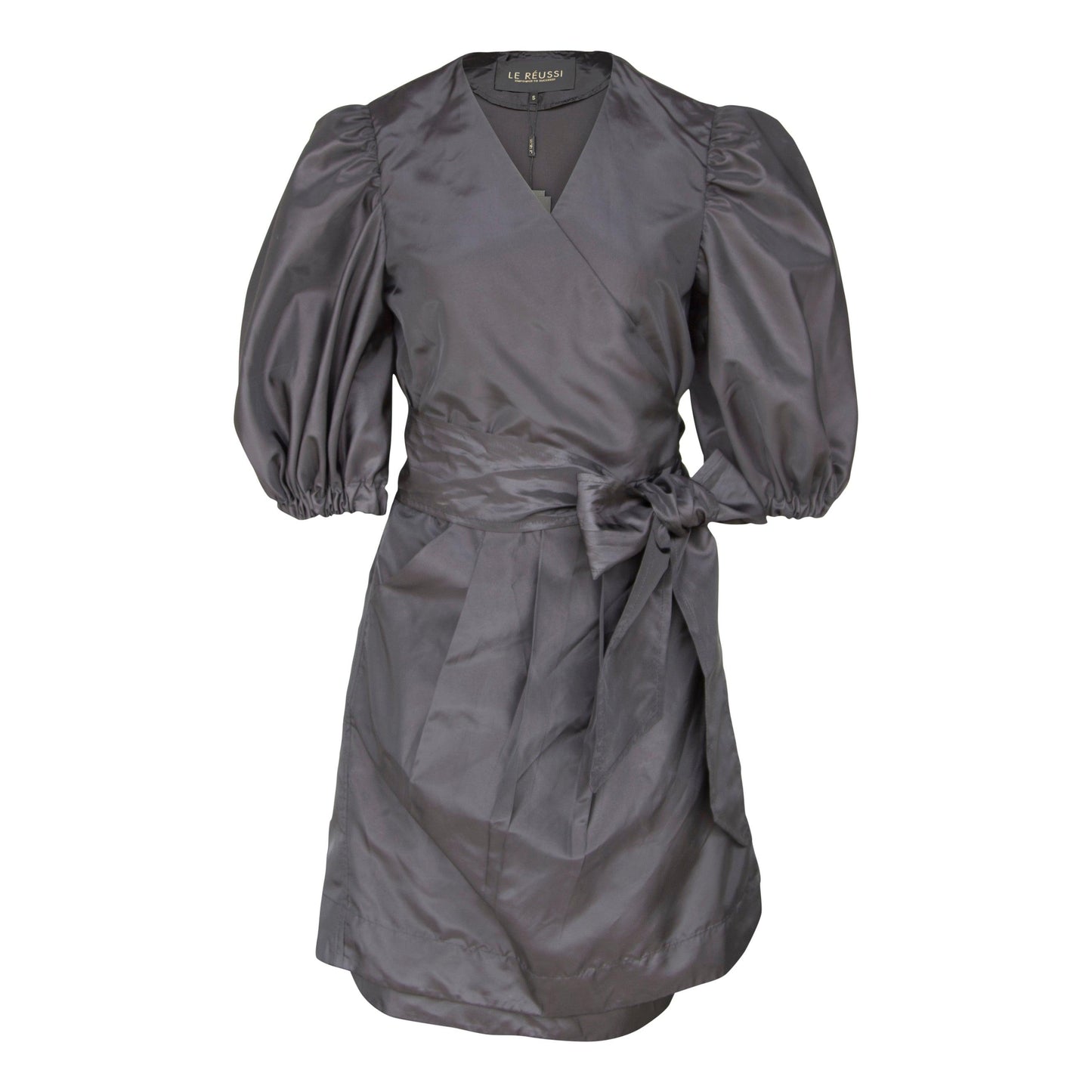Black Lusso Elegant Wrap Dress Le Réussi