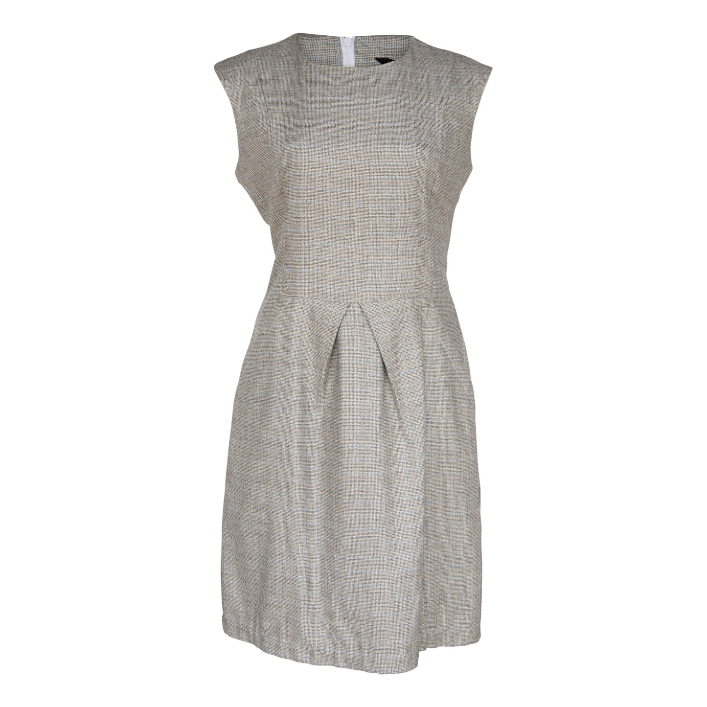 Italian Wool Brownish Elegant Women’s Office Dress Le Reussi