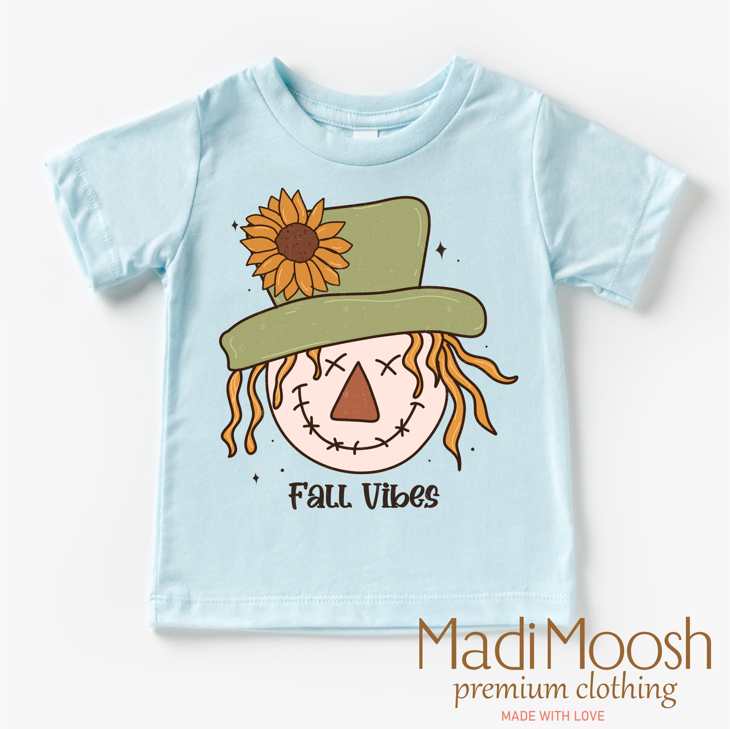 Fall Vibes Scarecrow Shirt Fall Tee Madi Moosh