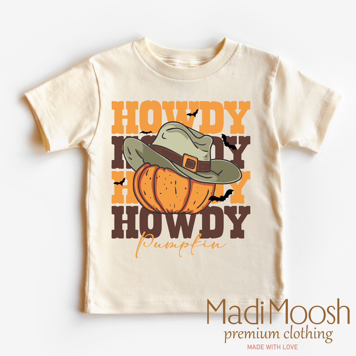 Howdy Pumpkin Halloween Shirt Bella Canvas