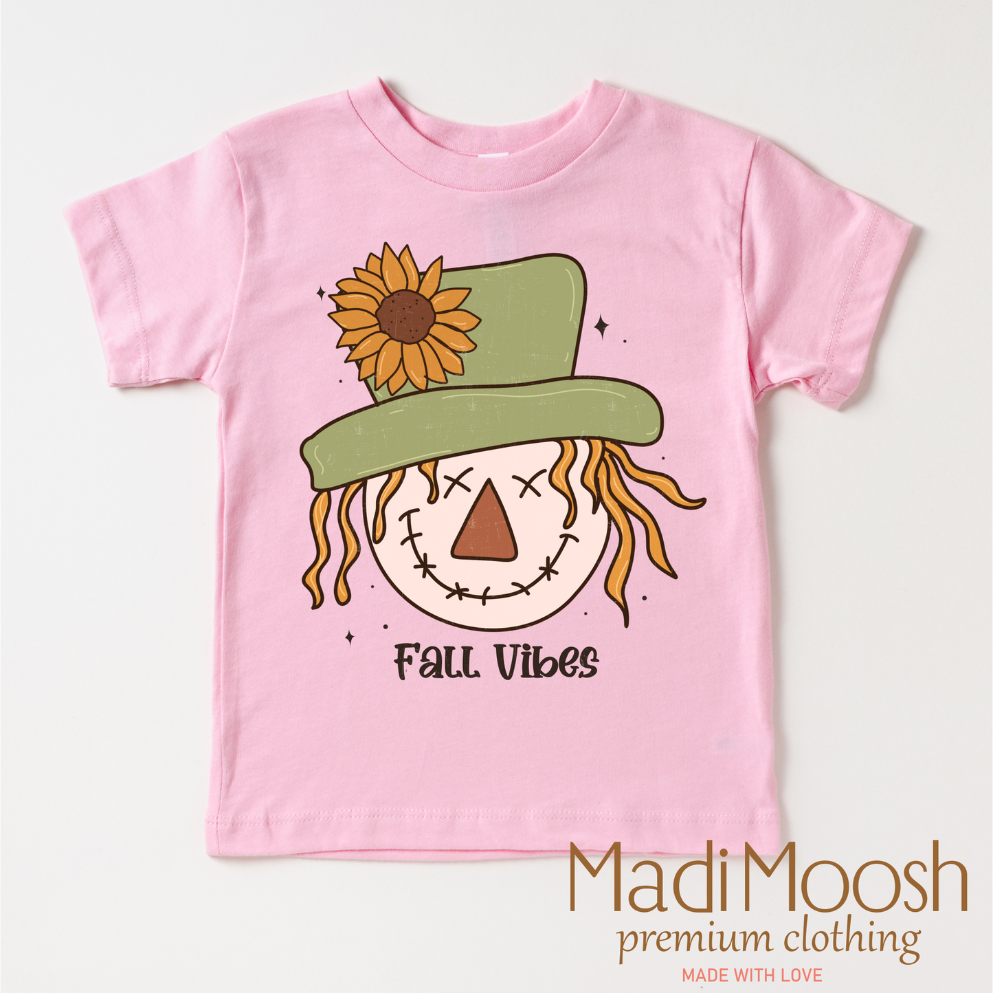 Fall Vibes Scarecrow Shirt Fall Tee Madi Moosh