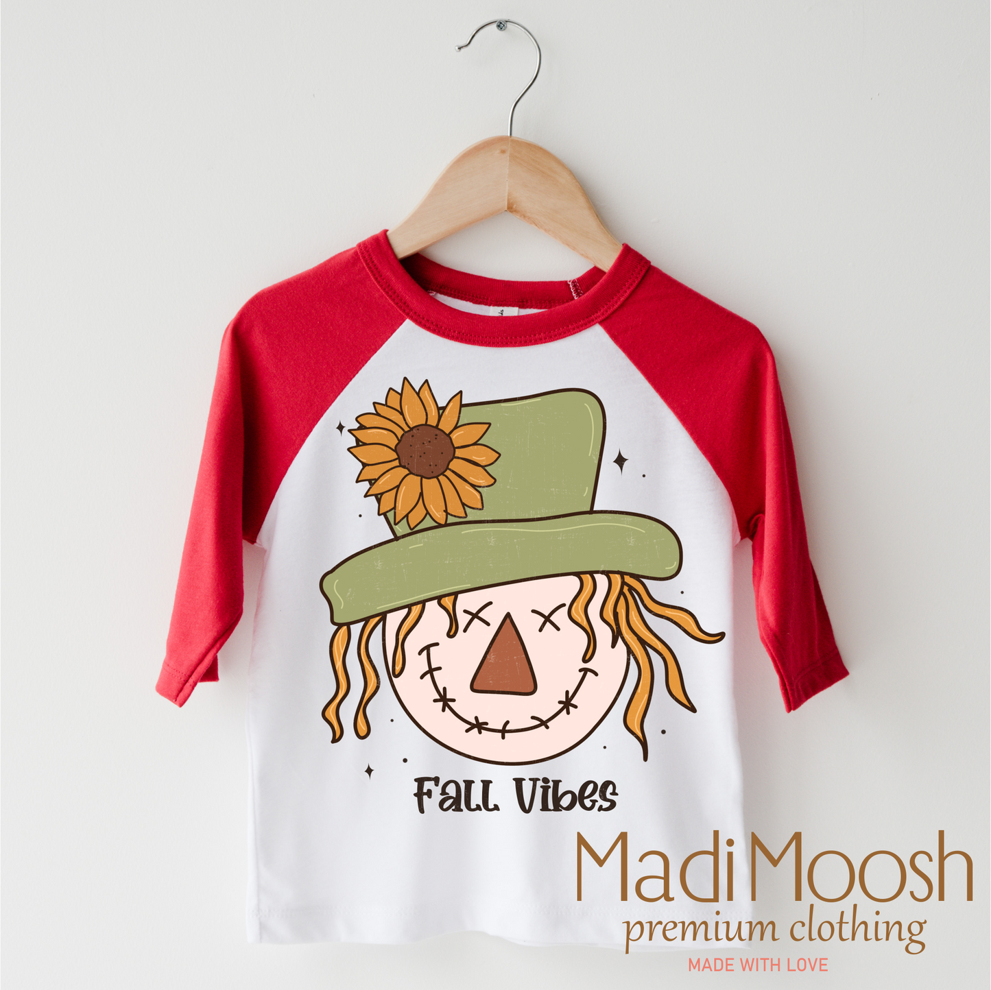 Fall Vibes Scarecrow Shirt Fall Tee Madi Moosh