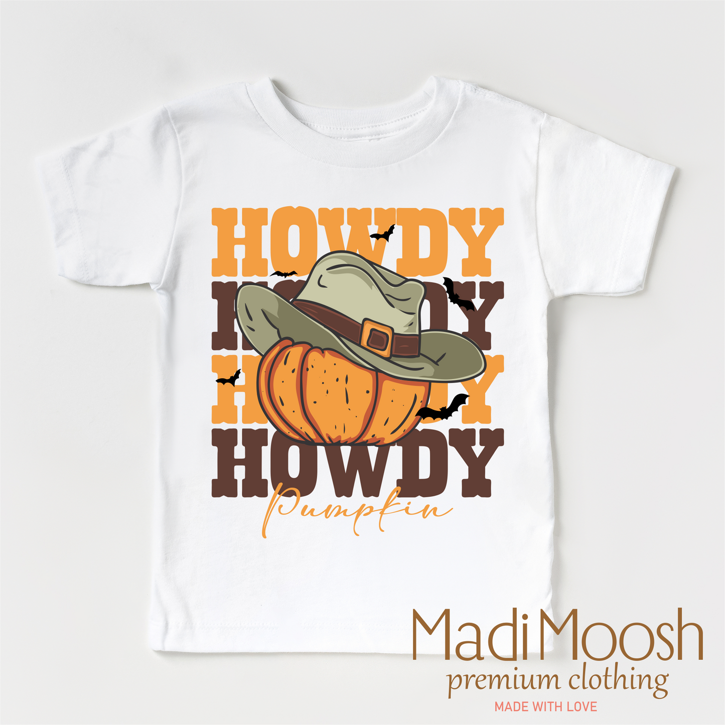 Howdy Pumpkin Halloween Shirt Bella Canvas