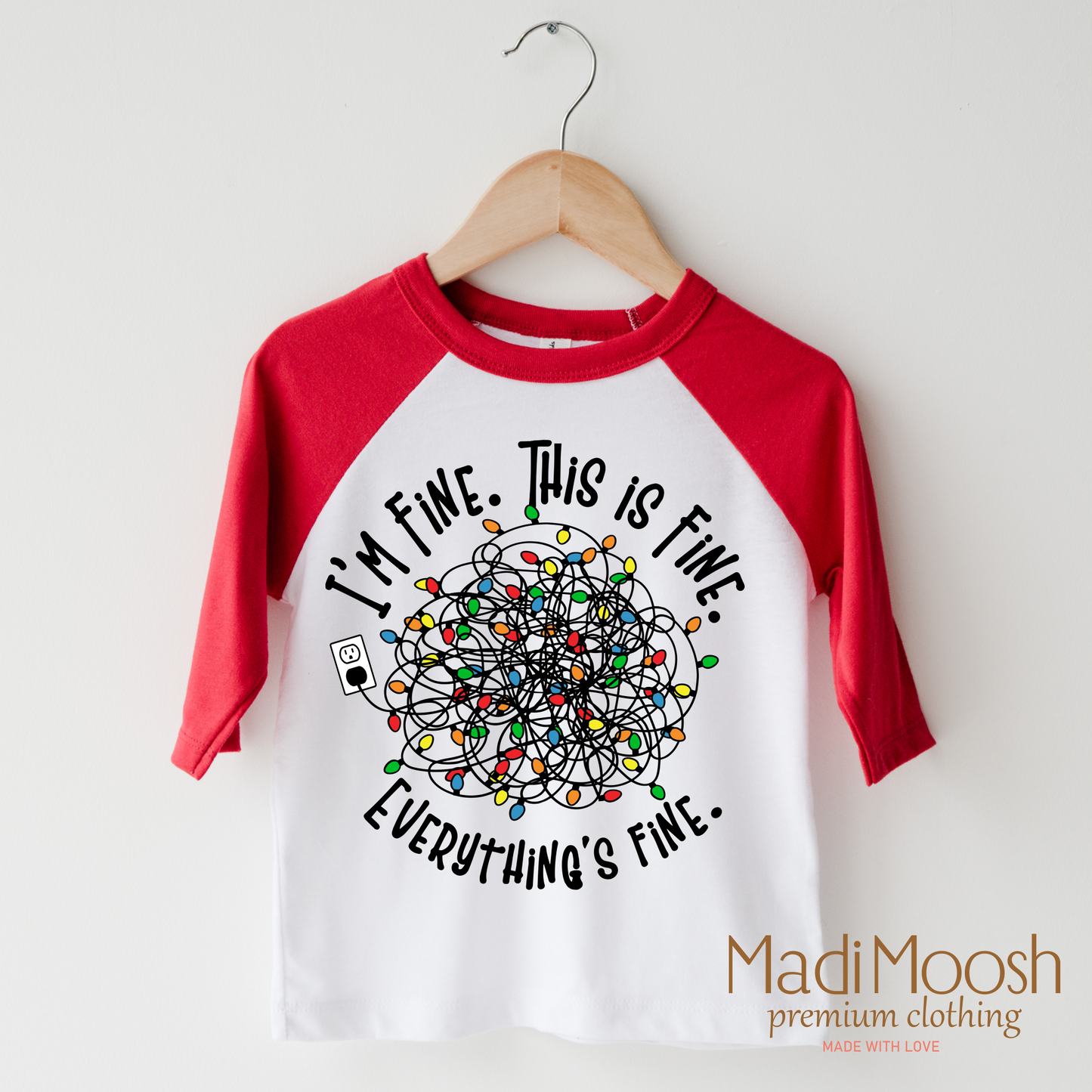 I'm Fine This is Fine Everything Is Fine Christmas Shirt Madi Moosh