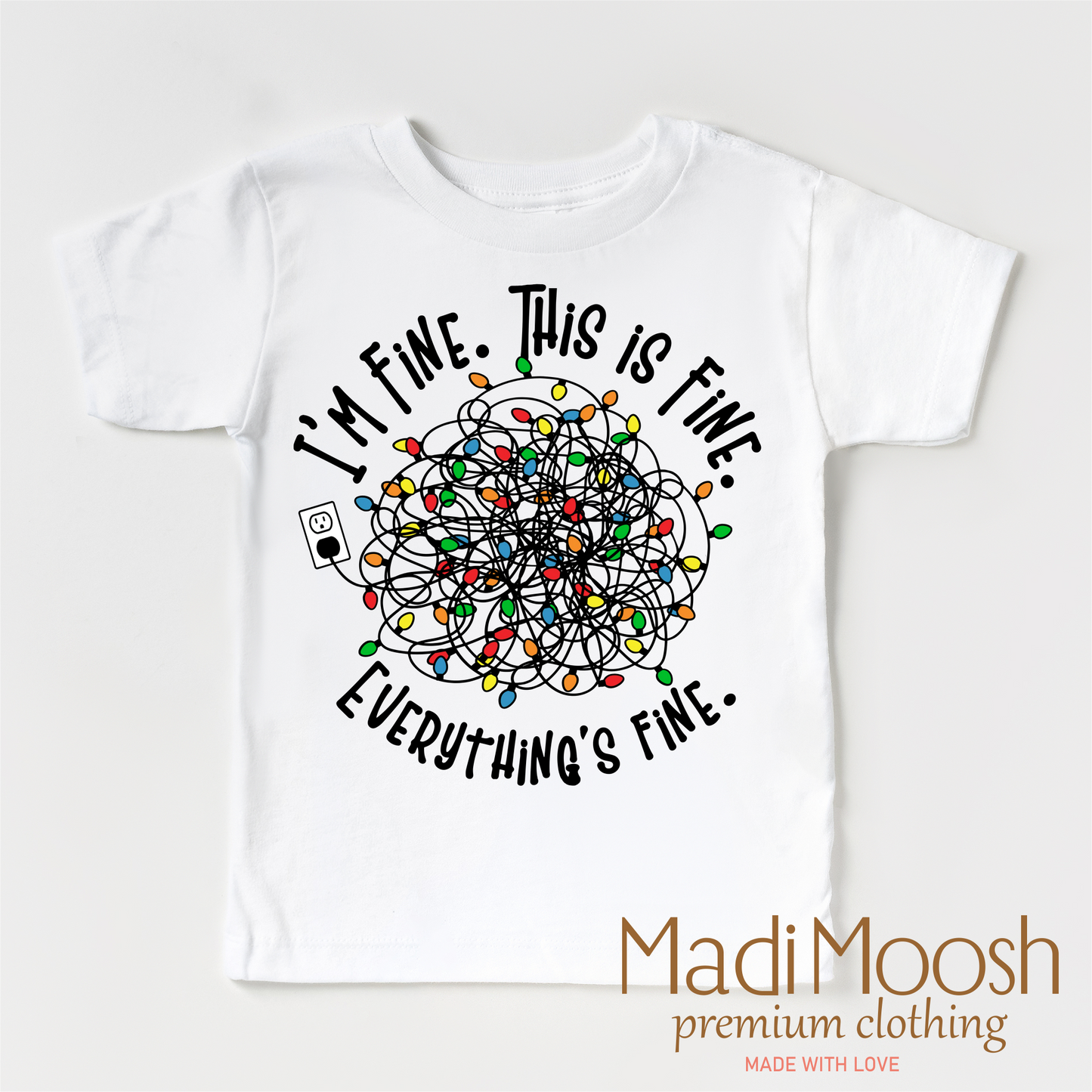 I'm Fine This is Fine Everything Is Fine Christmas Shirt Madi Moosh