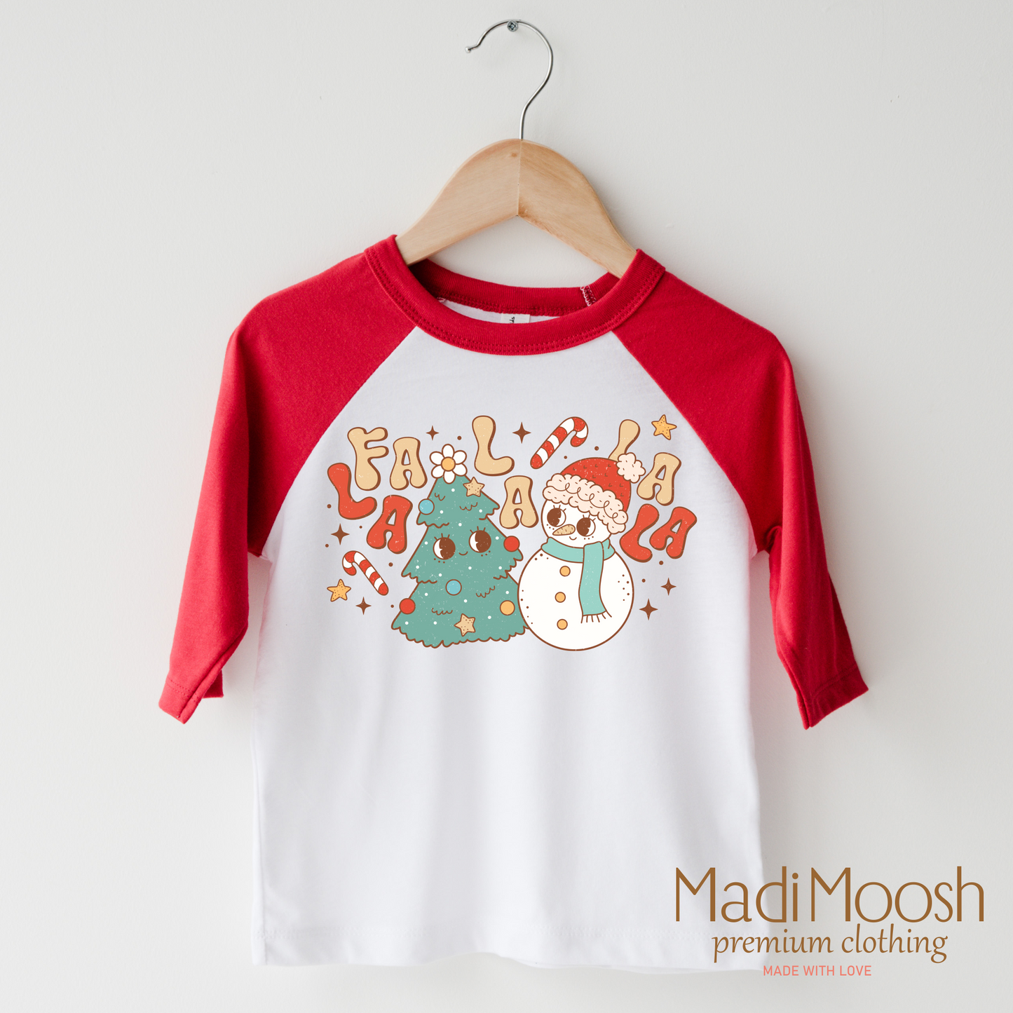 Fa La La La La Christmas Shirt Christmas Tee Madi Moosh