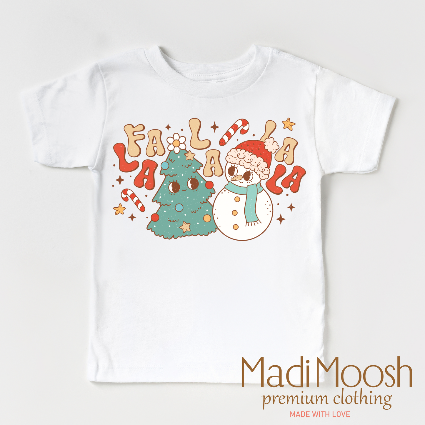 Fa La La La La Christmas Shirt Christmas Tee Madi Moosh