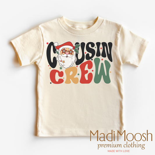 Christmas Cousin Crew Comfortable Christmas Tee Bella Canvas