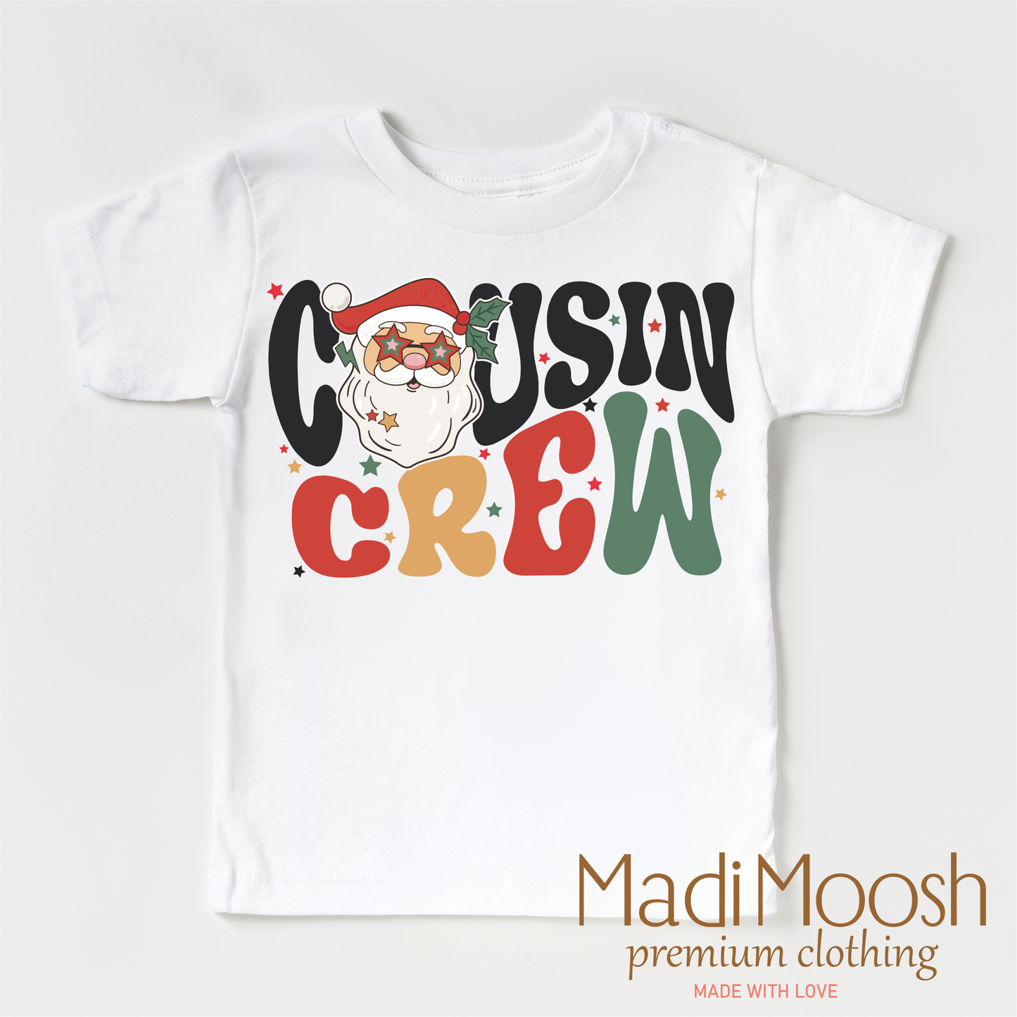 Christmas Cousin Crew Comfortable Christmas Tee Bella Canvas