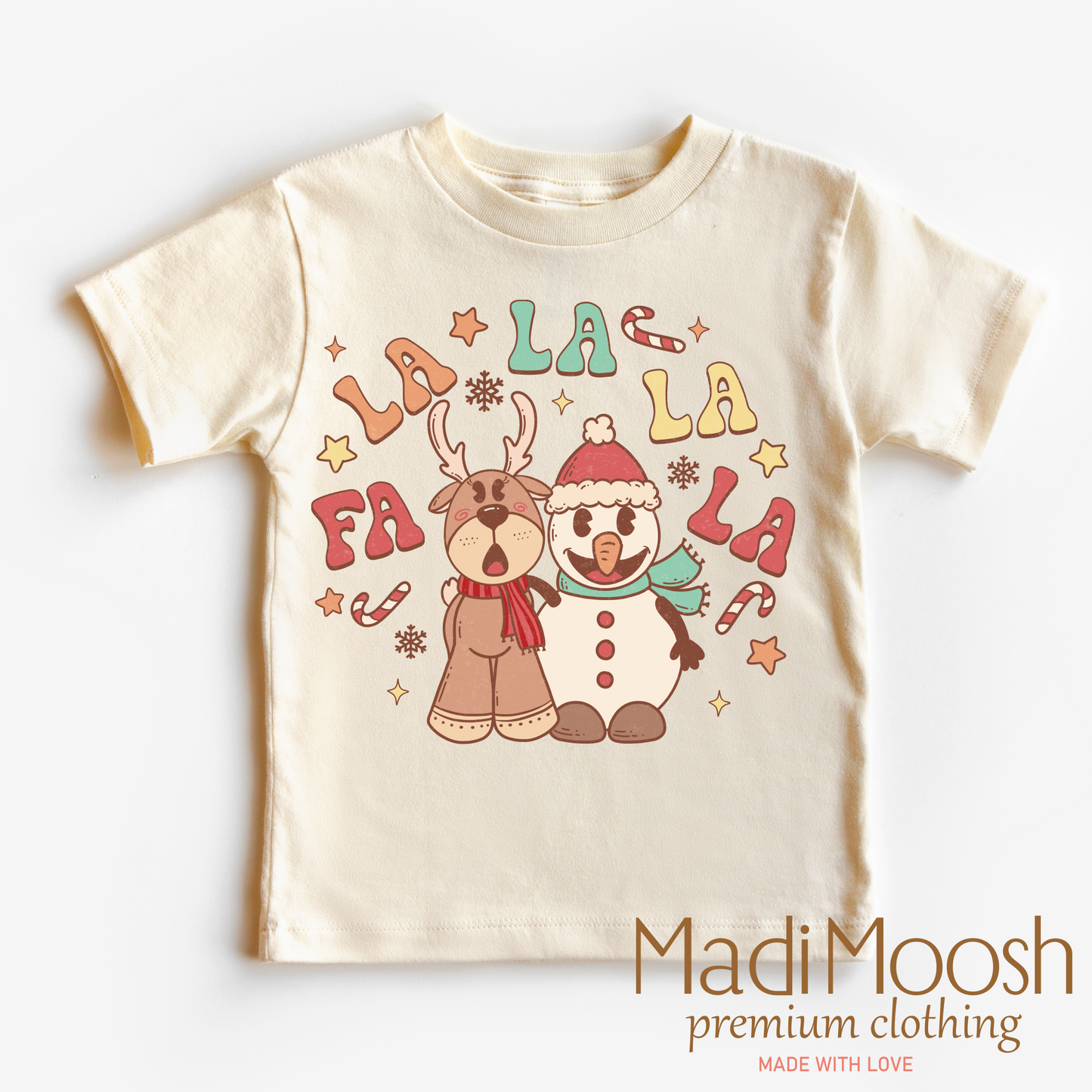 Fa la la la Christmas Cute Shirt Bella Canvas Tee