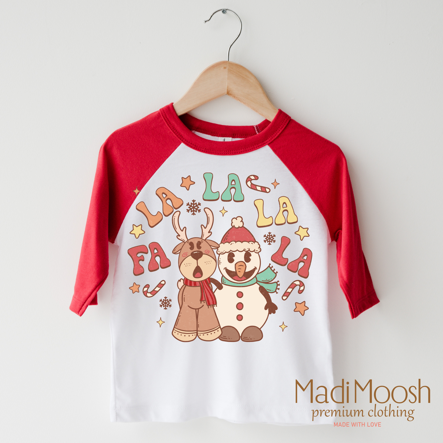 Fa la la la Christmas Cute Shirt Bella Canvas Tee