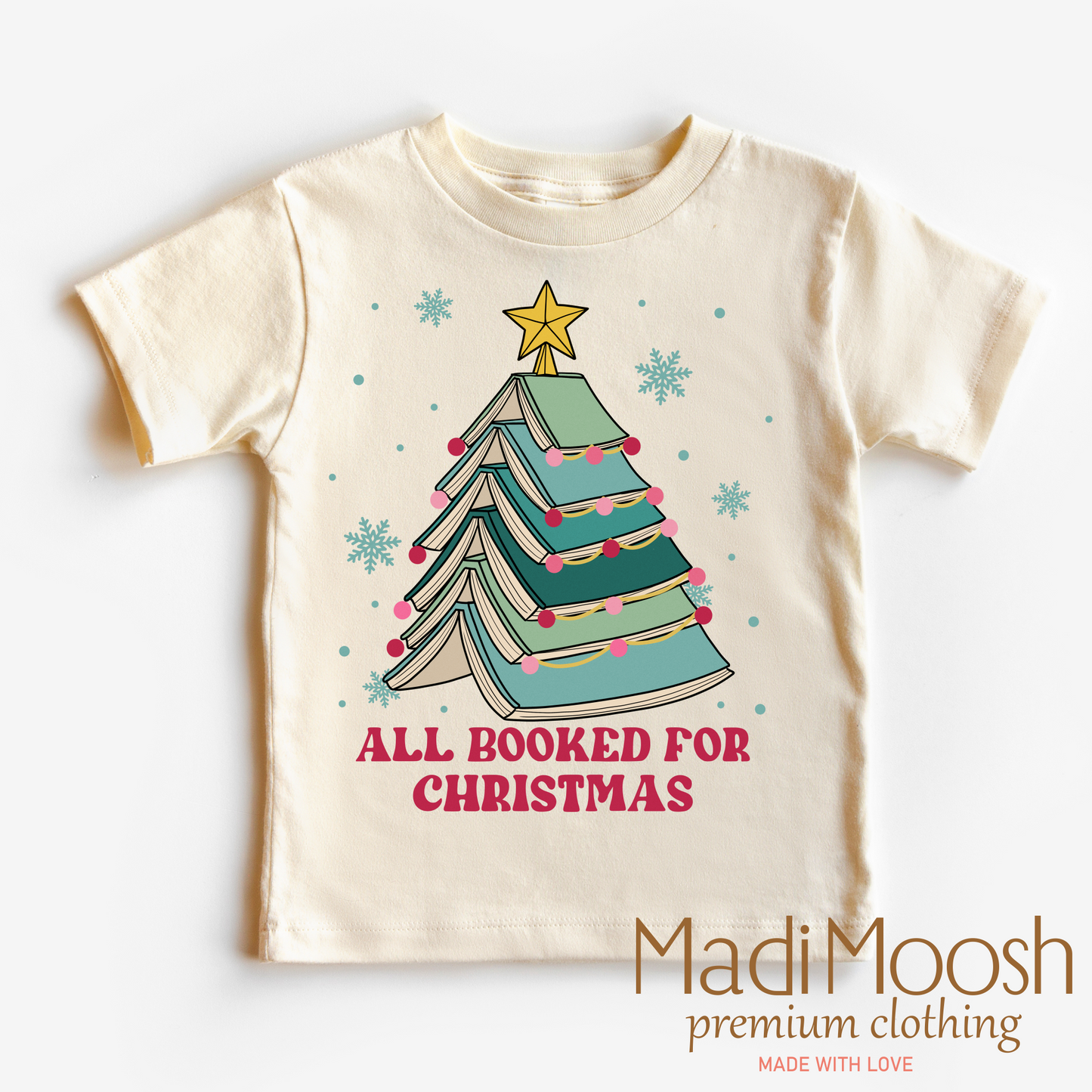 All Booked For Christmas Shirt - Christmas Book Tee
