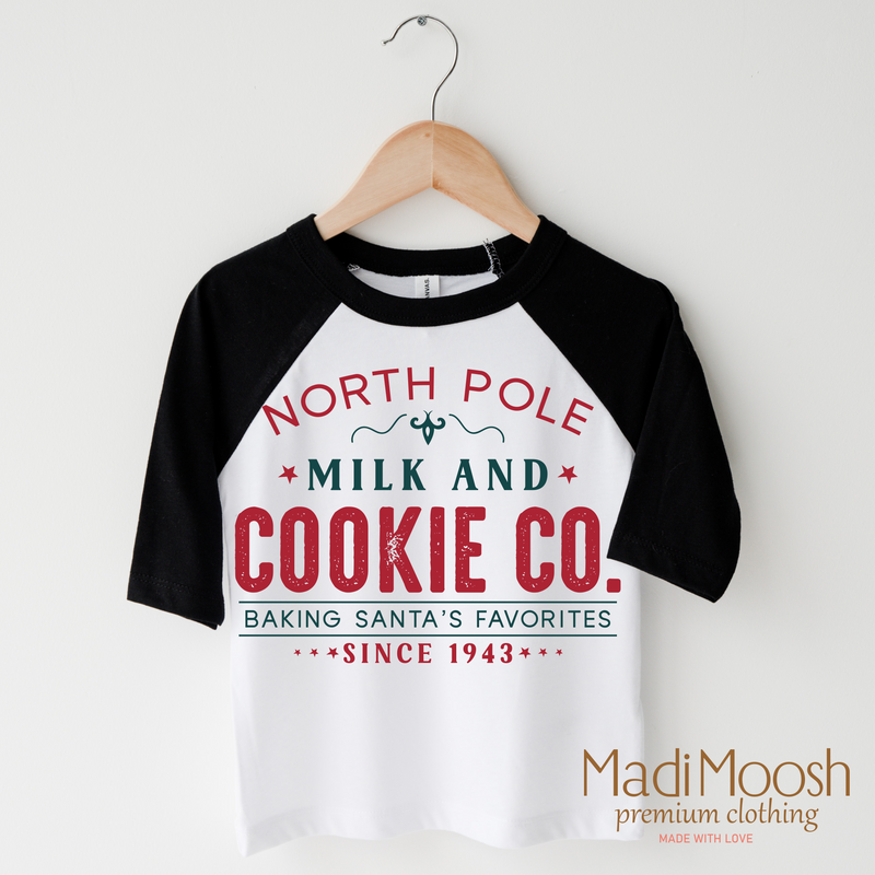 North Pole Milk And Cookie Company Christmas Shirt