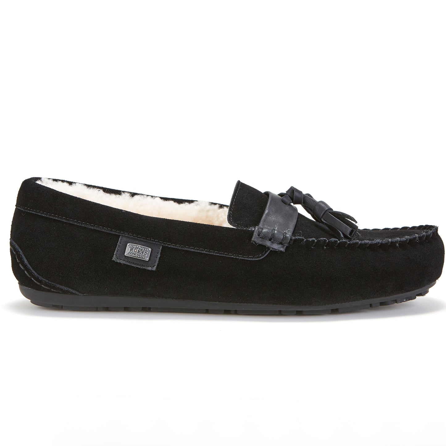 Mens Hamilton Black Moccasin Loungewear Loafer Australia Luxe Collective