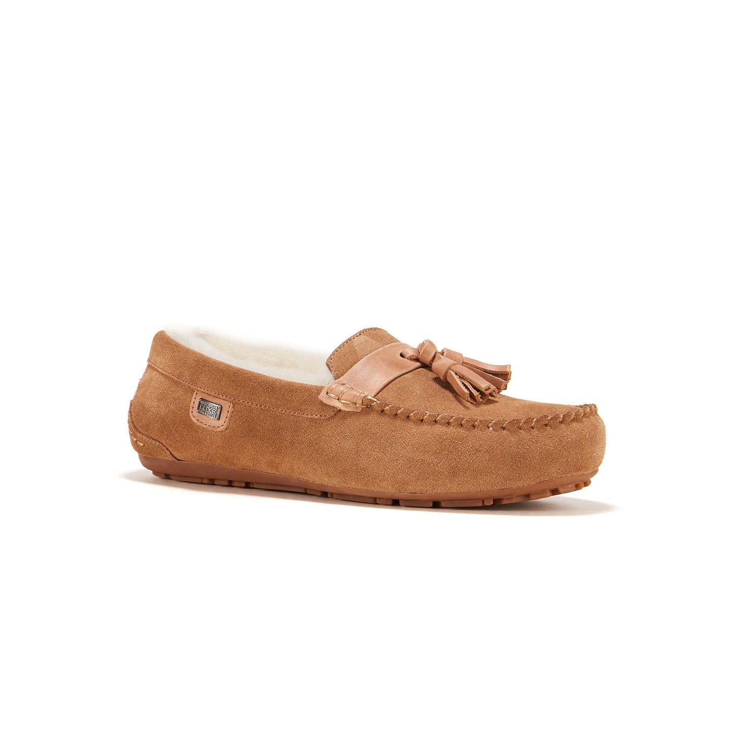 Chestnut Soft Rubber Sole Mens Moccasin Loungewear Loafer Hamilton