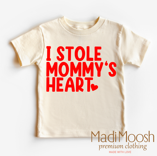 I Stole Mommy's Heart Valentine's Day Shirt - Valentine Tee