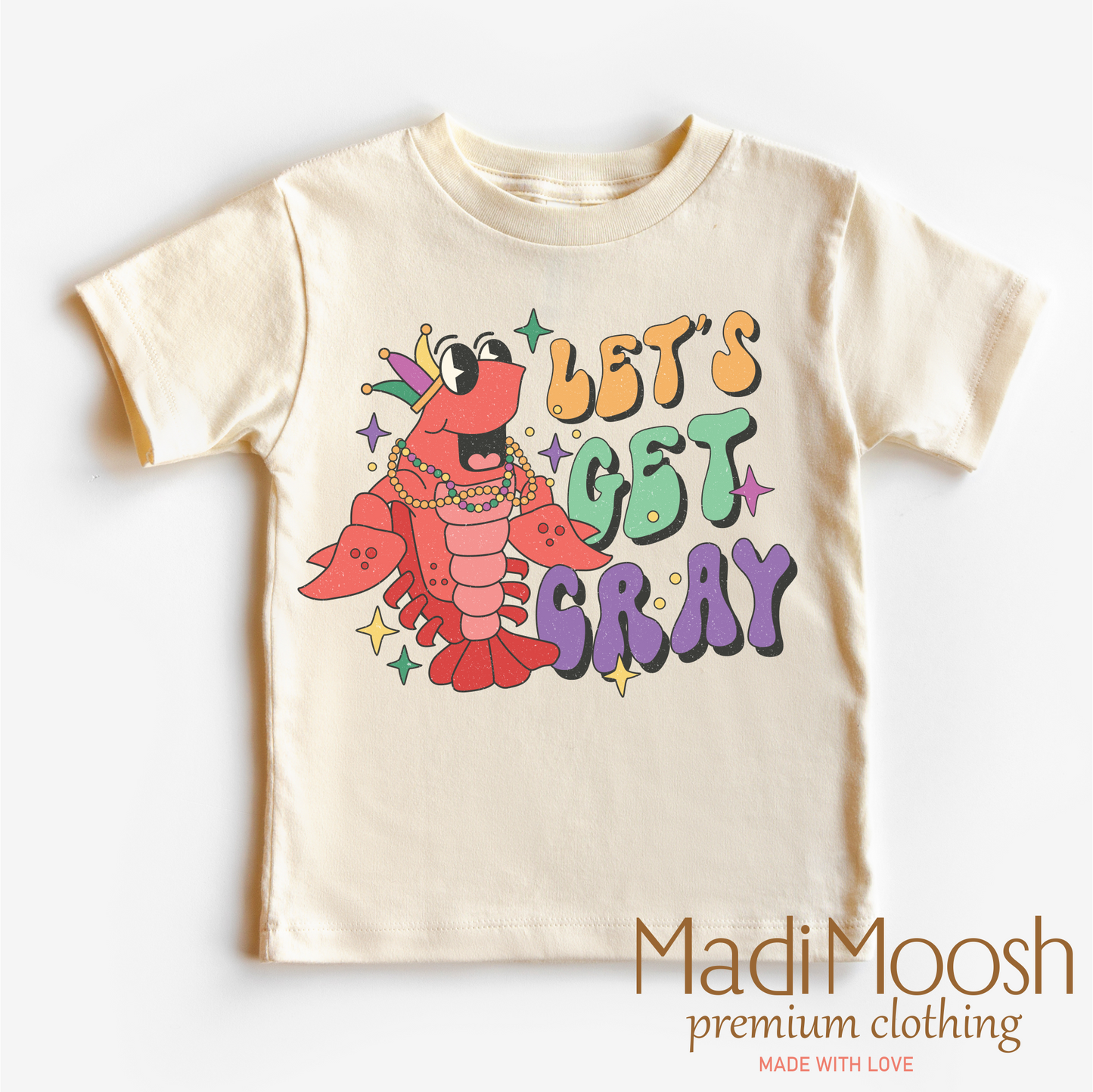 Let's Get Cray Mardi Gras Shirt - Mardi Gras Crawfish Tee