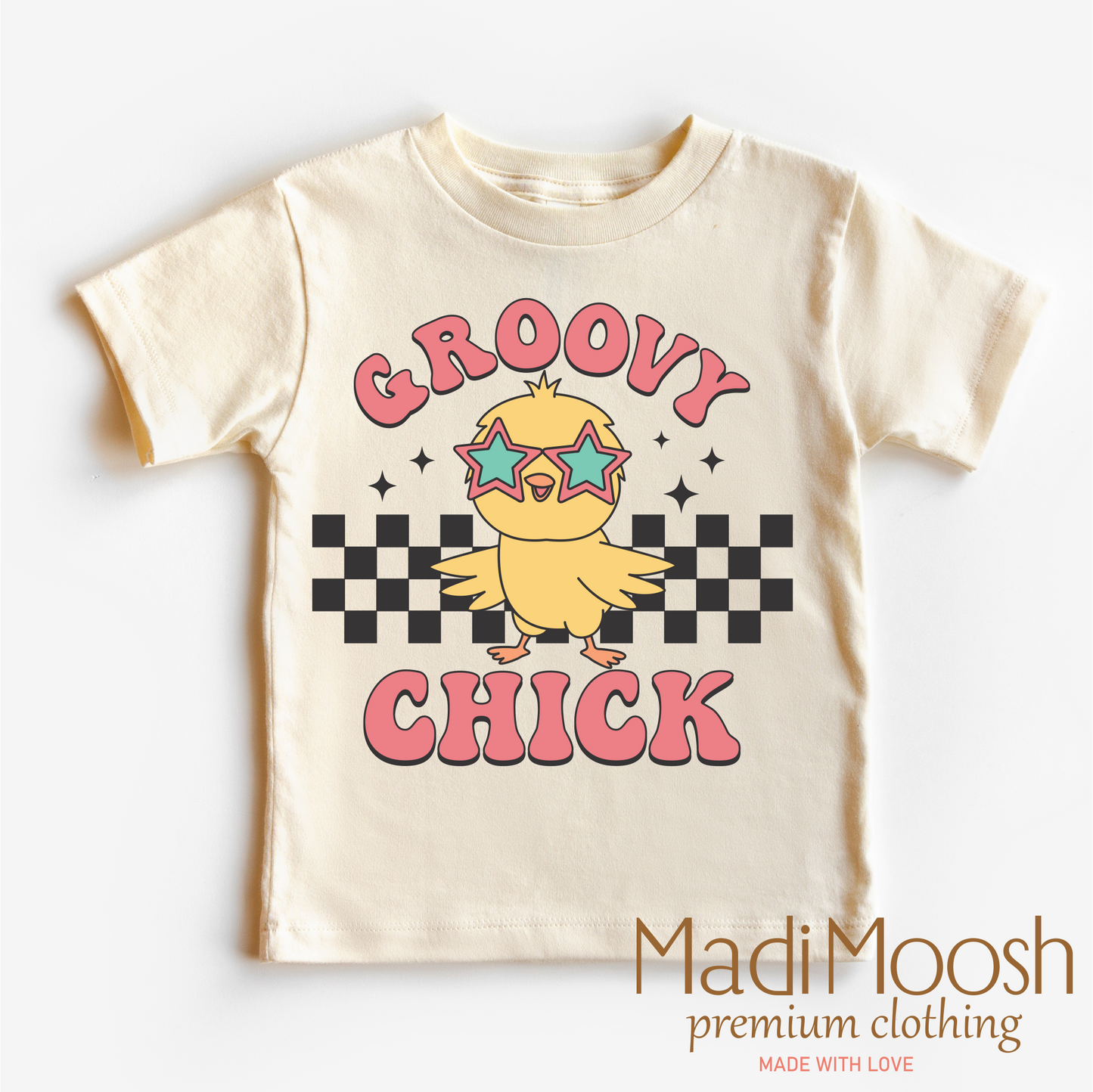 Groovy Chick Easter Shirt - Retro Easter Chicken Tee