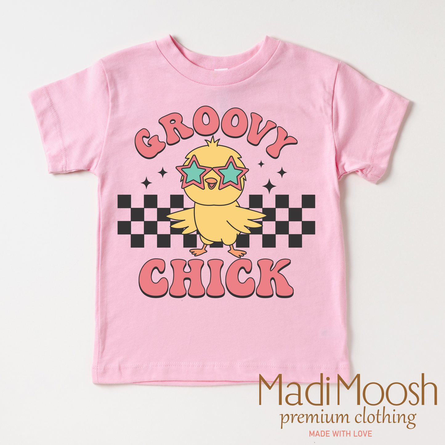Groovy Chick Easter Shirt - Retro Easter Chicken Tee