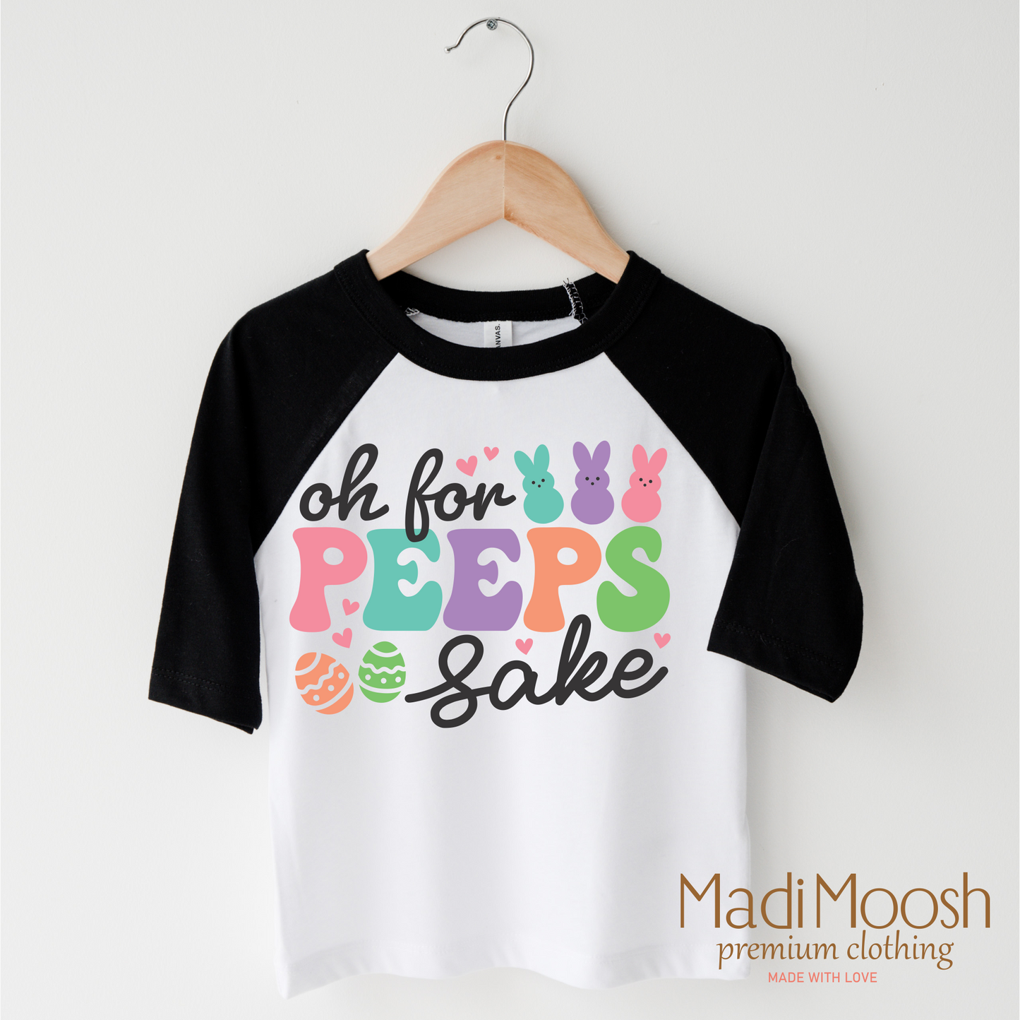Oh For Peeps Sake Easter Bunny Shirt - Kids Easter Tee