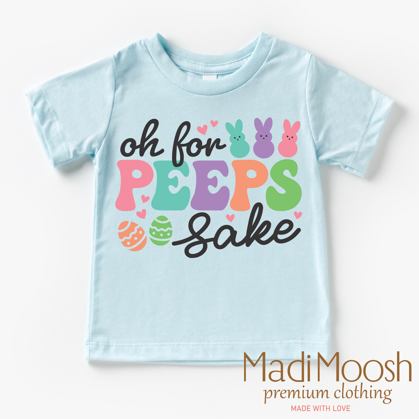 Oh For Peeps Sake Easter Bunny Shirt - Kids Easter Tee