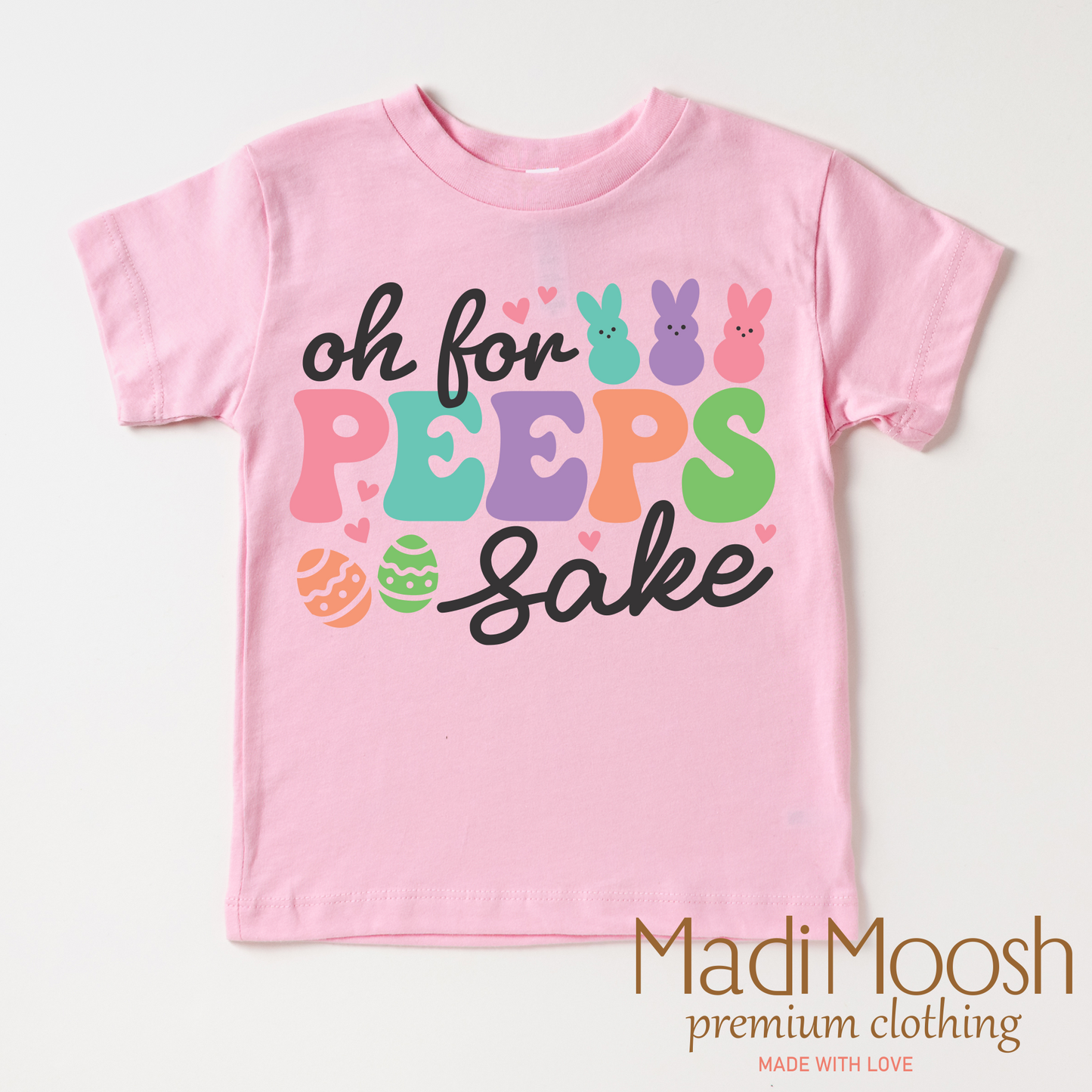 Oh For Peeps Sake Easter Bunny Shirt - Kids Easter Tee